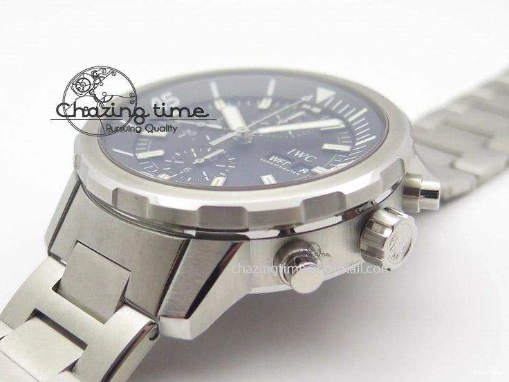 MIROTIME 0314 Classic Aquatimer Chrono IW376803 V6F 1:1 Best Edition Black Dial On SS Bracelet A 7361